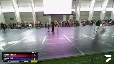 102-103 lbs Quarterfinal - Emily Finley, WA vs Paige Dye, NV