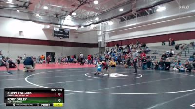 36-40 lbs Round 3 - Rhett Pollard, Franklin Central WC vs Rory Dailey, Southport WC