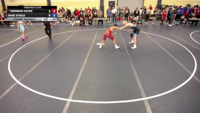 140 lbs Champ. Round 2 - Jeremiah Hayes, IL vs Sage Steele, IA