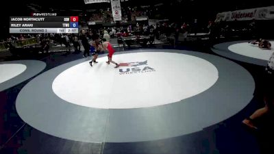 126 lbs Cons. Round 1 - Jacob Northcutt, Silver Creek WC vs Riley Araki, Tulare Titans Wrestling Club