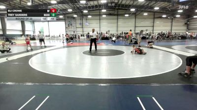 52 lbs Round Of 32 - Eli Crowe, MF Purge Elite - EL vs Trey Sanders, Mat Assassins Red - EL