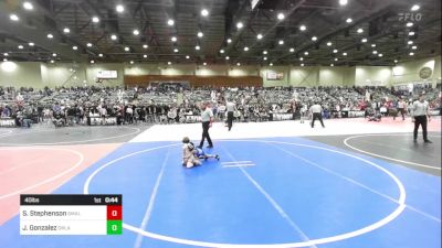 40 lbs Final - Slade Stephenson, Small Town WC vs Jaiden Gonzalez, Orland WC