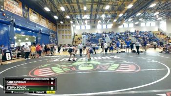 157 lbs Cons. Round 5 - Stefan Povsic, Cowboys Wrestling Club vs Cade Morgan, Unattached