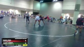 285 lbs Round 4 (16 Team) - River Creel, NFWA Black vs Alexis Correa, Naperville Phoenix