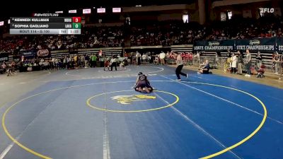 G 100 lbs Quarterfinal - Sophia Gagliano, Lakeshore Girls vs Kennedi Kullman, Woodlawn - B.R. Girls