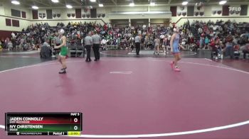 120 lbs Cons. Round 1 - Jaden Connolly, East Buchanan vs Ivy Christensen, Osage