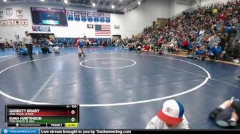 120 lbs Prelim - Evan Martinson, Twin Spruce Jr High vs Garrett Brady, Sage Valley Jr High