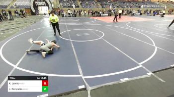 70 lbs Rr Rnd 1 - Kaden Lewis, Hugoton WC vs Luke Gonzales, Randal Youth WC