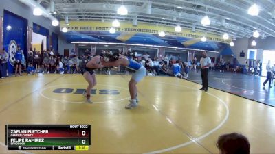 175 White Quarterfinal - Zaelyn Fletcher, Camden County vs Felipe Ramirez, Braddock