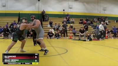 285 lbs Cons. Round 3 - Eli Sanchez, Perkins vs Brady Bendau, Highland (medina)