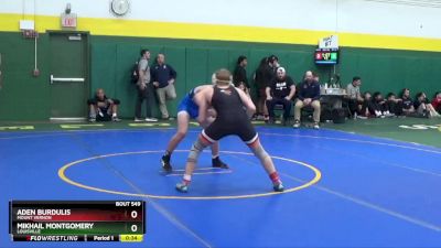 126 lbs Cons. Round 4 - Aden Burdulis, Mount Vernon vs Mikhail Montgomery, Louisville