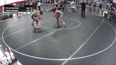 132 lbs Cons. Semi - Uriah Hawkins, Granite Hills (El Cajon) vs Dylan Martinez, Corona Del Sol High School
