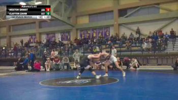 165 lbs 1st Place Match - Weston Ennist, Laramie vs Clayton Zahm, Cheyenne East