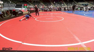 108 lbs Semifinal - Jarron Beltran Jr., Valiant Prep vs Karson Wuebker, Sebolt Wrestling Academy