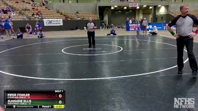 185 lbs Semis (4 Team) - Diamond Young, Cleveland (Girls) vs Anjolina Rosario, Northwest (Girls)