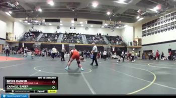 160 lbs Cons. Round 3 - Carnell Baker, Whiteland Wrestling Club vs Bryce Danzer, Franklin Central Wrestling Club