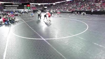 D2-215 lbs Champ. Round 1 - Dylan Beighton, Delavan-Darien vs Preston Krueger, New London