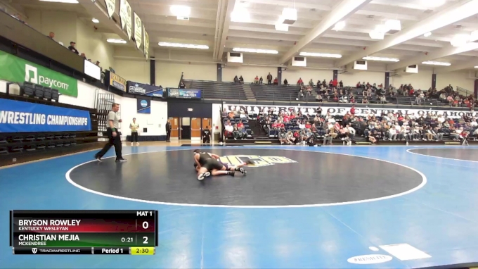 125 lbs Quarterfinal - Bryson Rowley, Kentucky Wesleyan vs Christian ...