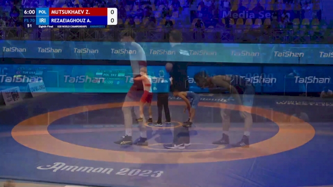 70 kg 1/8 Final - Zelimkhan Mutsukhaev, Poland vs Ali Rezaeiaghouzgeleh