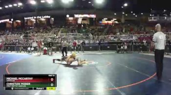 1A 170 lbs Semifinal - Michael McCarthy, Satellite vs Christian Moder, First Baptist (Naples)