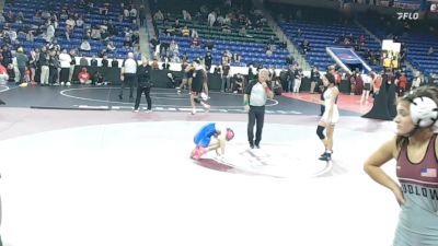 100 lbs Quarterfinal - Elisha Marfil, Ashland vs Ella Paris, Salem, NH