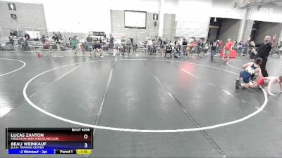 108 lbs Quarterfinal - Lucas Zanton, Middleton Area Wrestling Club vs Beau Weinkauf, B.A.M. Training Center