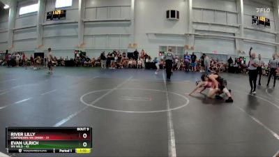 130 lbs Round 3 (8 Team) - Evan Ulrich, WV Wild vs River Lilly, Contenders WA Green