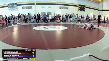 100 lbs Cons. Semi - Joseph Warner, The Fort Hammers Wrestling vs Connor Maddox, Contenders Wrestling Academy