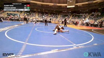 98 lbs Semifinal - Elaney Ryan, Grove Takedown Club vs Addilyn Ashton, Bartlesville Wrestling Club
