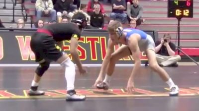 133lbs match - Micky Phillippi, Pitt vs King Sandoval, Maryland