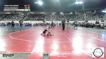 84 lbs 5th Place - Jewels Mcclendon, Poteau vs Sophia Whitenack, Pryor Tigers Wrestling