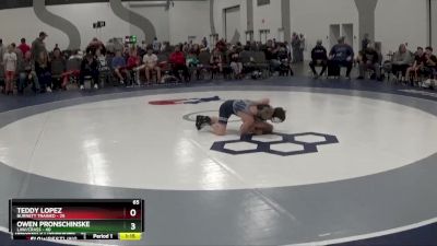 65 lbs Semis & 1st Wrestleback (8 Team) - Owen Pronschinske, LAW/Crass vs Teddy Lopez, Burnett Trained