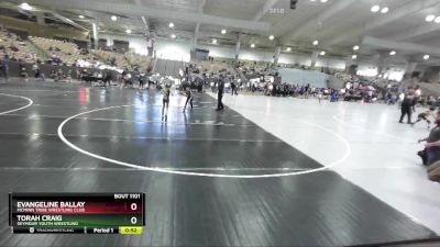 58 lbs Quarterfinal - Torah Craig, Seymour Youth Wrestling vs Evangeline Ballay, McMinn Tribe Wrestling Club