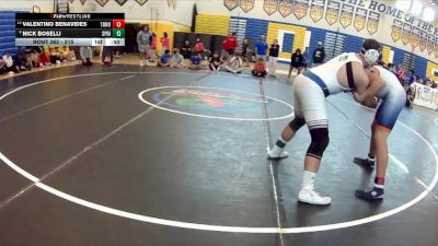 215 lbs Cons. Semi - Nick Boselli, Spanish River vs Valentino Benavides, Tohopekaliga