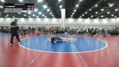 126 lbs Champ. Rd Of 32 - CJ Weaver, Tullahoma Take Down vs Benjamin Treadaway, Stronghold