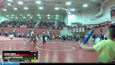 126 lbs Champ. Round 2 - Gavin Lewis, Peacock Wrestling Club vs Hayden Weitekamp, Sullivan