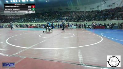 130 lbs Round Of 64 - Cannon Longest, Duncan Middle School vs Jackson Wallick, Perkins-Tryon