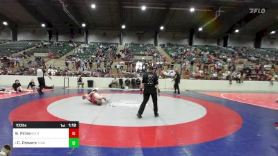 100 lbs Final - Brighton Prine, South Georgia Athletic Club vs Cael Powers, Teknique Wrestling