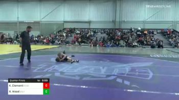 61 lbs Quarterfinal - Kash Clementi, Gladiator Academy Wrestling vs Rushton Wood, South Central Punishers