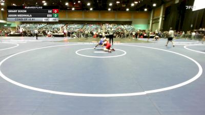 106 lbs Consi Of 16 #1 - Grant Dixon, Oakdale vs Arjun Mediwala, Reno
