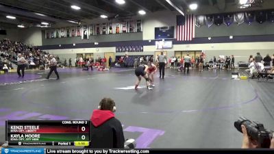 170 lbs Cons. Round 2 - Kayla Moore, Iowa City, City High vs Kenzi Steele, Iowa City, Liberty