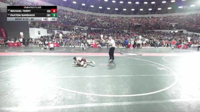 66 lbs Champ. Round 2 - Paxton Barbiaux, Luxemburg-Casco Wrestling Club vs Michael Terry, Crandon