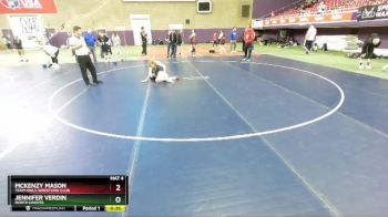 100 lbs Cons. Semi - McKenzy Mason, Team Owls Wrestling Club vs Jennifer Verdin, North Dakota