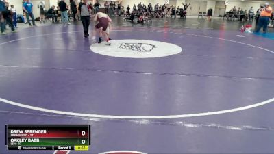 130 lbs Semis (4 Team) - Oakley Babb, LSH vs Drew Sprenger, Springfield