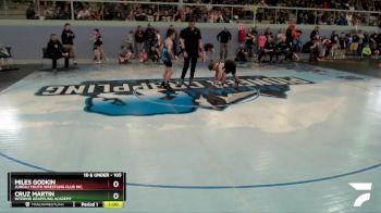 105 lbs Round 1 - Miles Godkin, Juneau Youth Wrestling Club Inc. vs Cruz Martin, Interior Grappling Academy