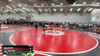 130 lbs Champ. Round 2 - Ella Splitter, Lamar vs Lilly Maley, Chatfield