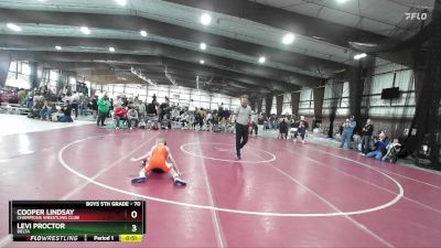 70 lbs Semifinal - Levi Proctor, Delta vs Cooper Lindsay, Champions Wrestling Club