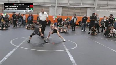 56 lbs Round 5 (6 Team) - Braylen Marion, Meridian Maniacs vs Landon Phelan, Westshore