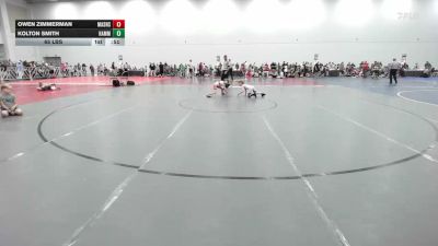 65 lbs Rr Rnd 3 - Owen Zimmerman, Mat Assassins White - EL vs Kolton Smith, Hammers - EL