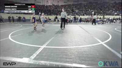 60 lbs Quarterfinal - Winnie Brown, Team Tulsa Wrestling Club vs Gemma Smith, Lions Wrestling Academy